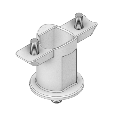 ALUMINUM PROFILE STAIR PART&lt;br&gt;90 DEGREE CONNECTION FOR 40MM ROUND RAIL